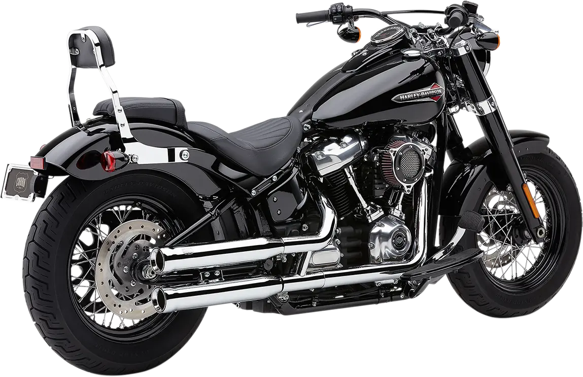 COBRA - Silencieux NH séries - Softail 18+ - Noir ou chrome