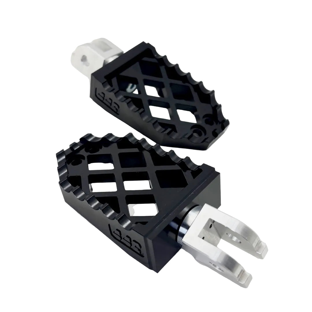 442 PARTS - Repose-pieds NOIR avec sliders - Toutes Harley-Davidson