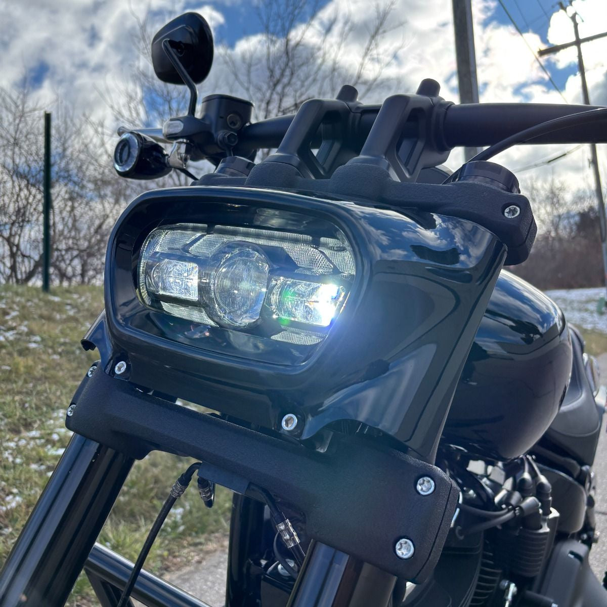 HOGWORKZ -Phare Led - Fat Bob 18-25