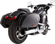 RINEHART - Silencieux Slip-on 4" - Chrome avec embout noir - Sport glide 18+