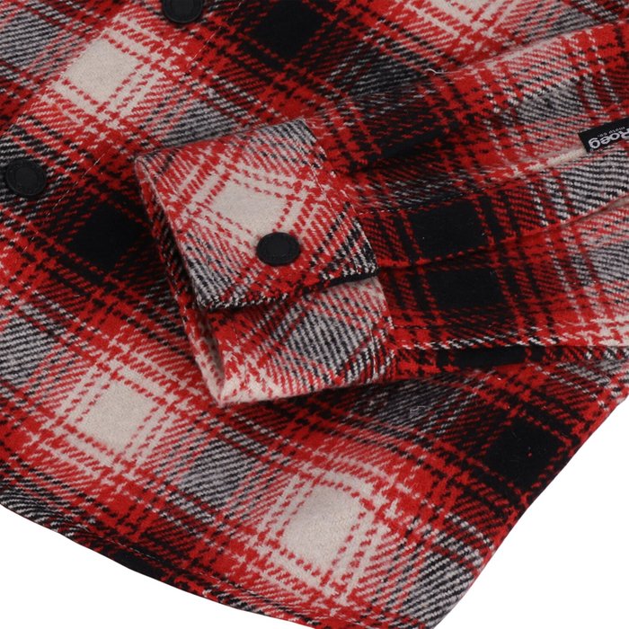 ROEG - Chemise coton à carreaux rouge et blanc