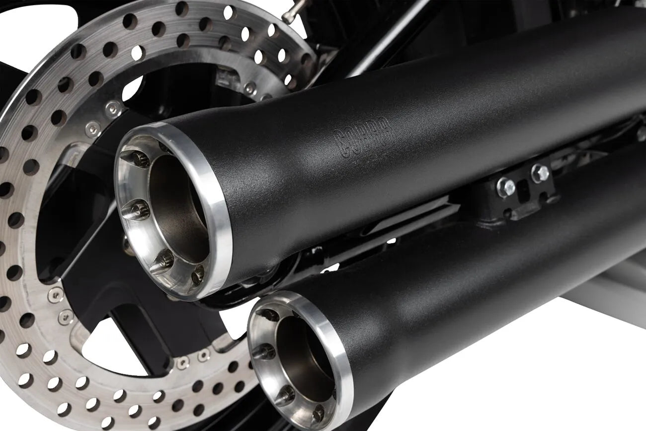 COBRA - Race Pro Slip-on Muffler - Softail 18+ - Black or Chrome