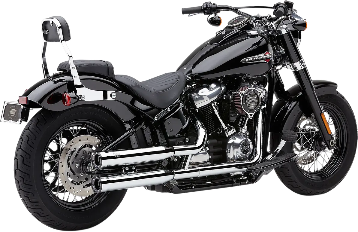 COBRA - Race Pro Slip-on Mufflers - Softail Deluxe / Heritage Classic 18+ - Black or Chrome