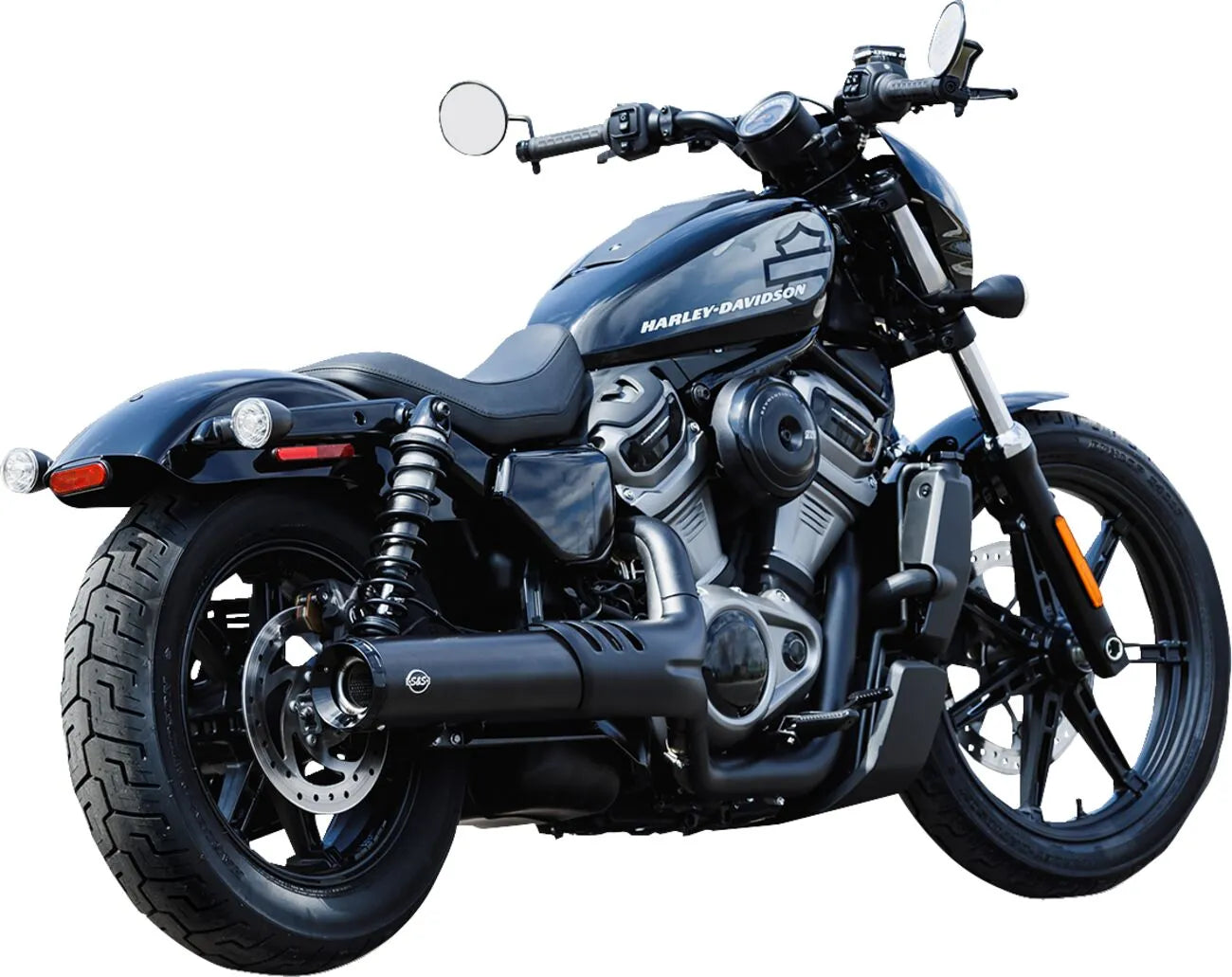 S&S - Silencieux grand national - Sportster RH975 - Noir