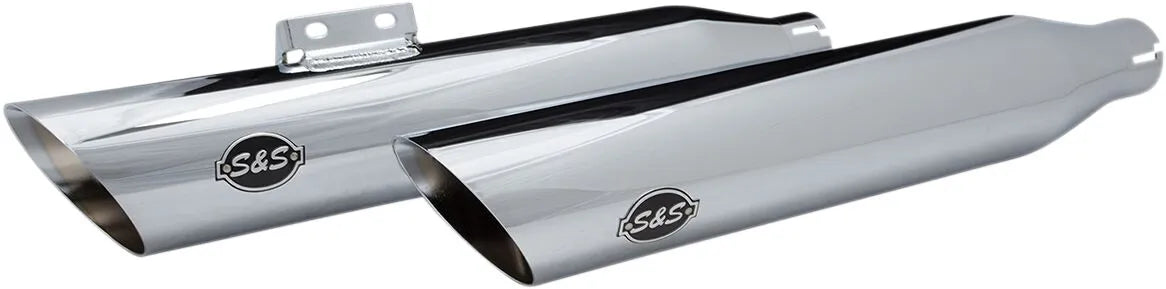 S&S - Silencieux Flash cut - Softail M8 - Noir ou Chrome