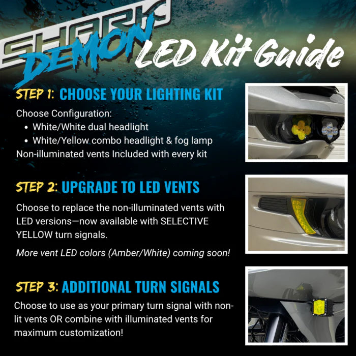 CUSTOM DYNAMICS -Shark Demon® 2 LED Lighting Kits - Road Glide 23-26