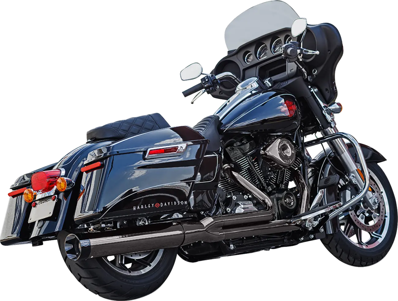 S&S - Sidewinder Race exhaust - Touring 17+ Lava chrome