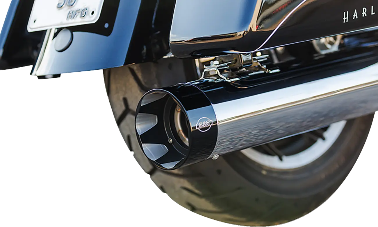 S&S - Sidewinder 2-into-1 Exhaust - 17+ Touring - Black or Chrome