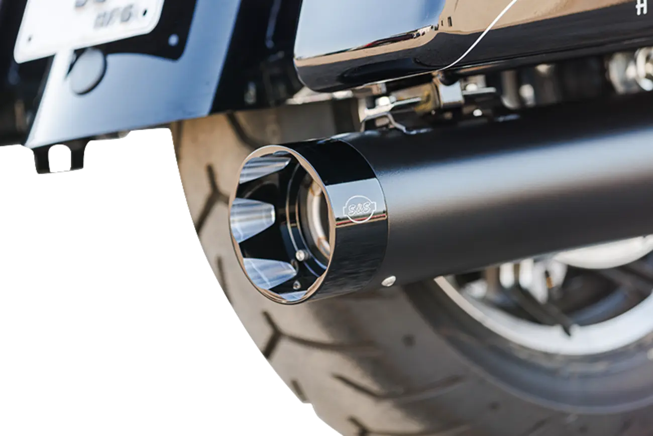 S&S - Sidewinder 2-into-1 Exhaust - Touring 07-16 - Black or Chrome