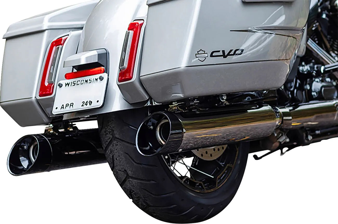 S&S - MK45 Performance Slip-ons - Thruster End Cap - Touring 17-24 - Lava Chrome