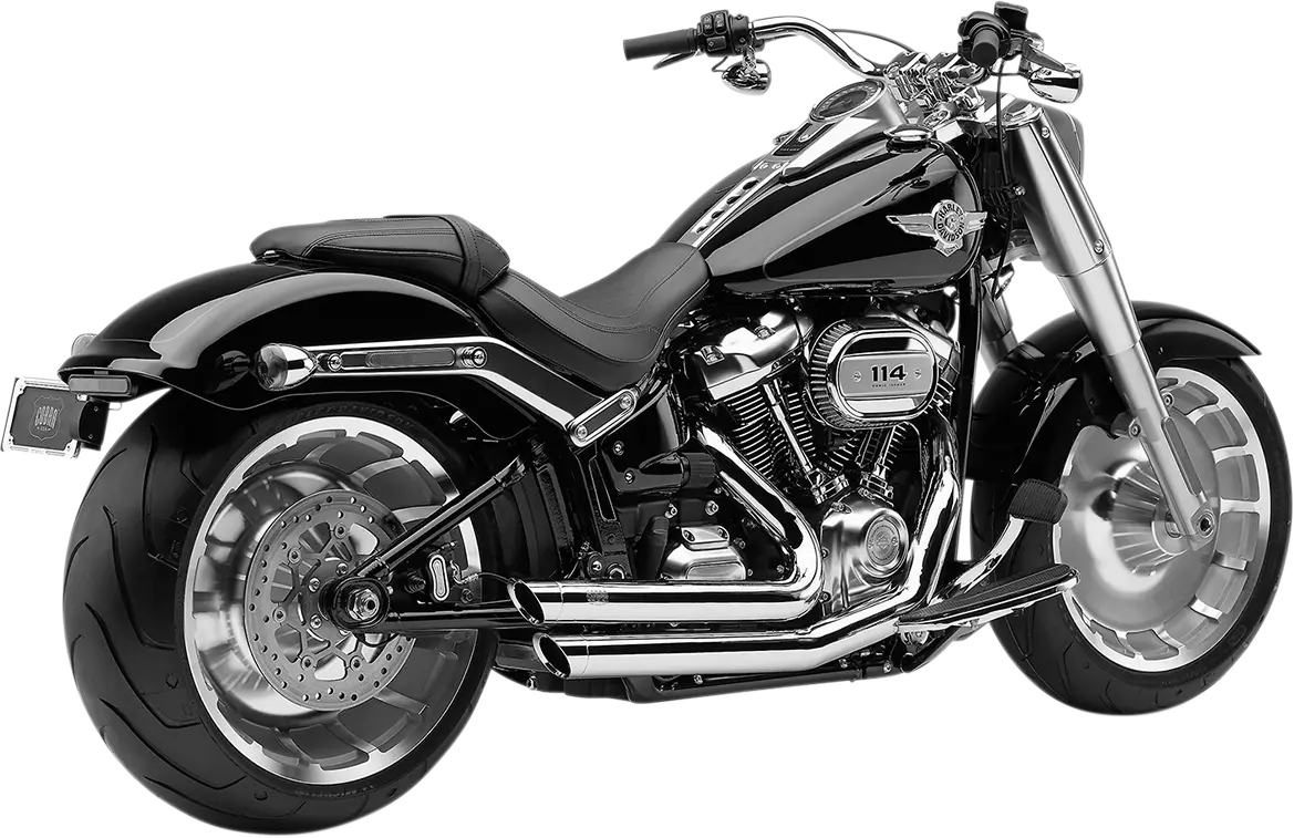 COBRA - Echappement Speedster slashdown - chrome - Softail 18+