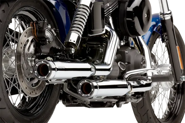 COBRA - Slip-On Race-pro tips Exhaust - Dyna 99-17 - Chrome or Black