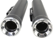 COBRA - Echappement Slip-On Race-pro tips - Dyna 99-17 - Chrome ou noir
