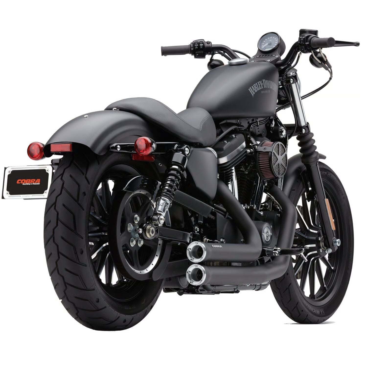 COBRA - Echappement Speedster short Race pro tips - Sportster 14-22 - Noir