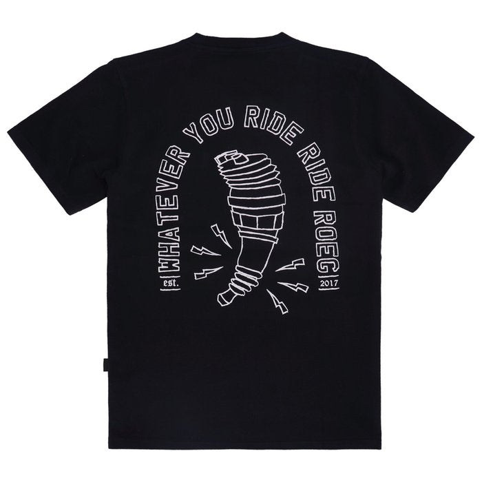 ROEG - Tee-shirt "whatever you ride ride roeg - noir
